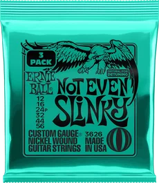 ERNIEBALL Not Even Slinky 12-56 Tripack (3) Cuerdas para Guitarra Eléctrica, Calibres .012-.056
