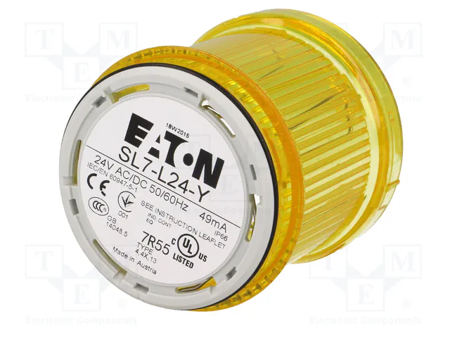EATON ELECTRIC Módulo de automatización señalizador luminoso SL7 amarillo LED EATON ELECTRIC Módulo de automatización señalizador luminoso SL7 amarillo LED