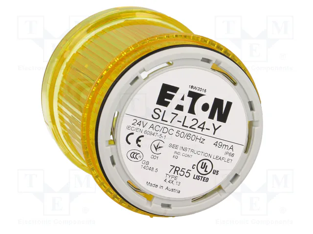 EATON ELECTRIC Módulo de automatización señalizador luminoso SL7 amarillo LED EATON ELECTRIC Módulo de automatización señalizador luminoso SL7 amarillo LED