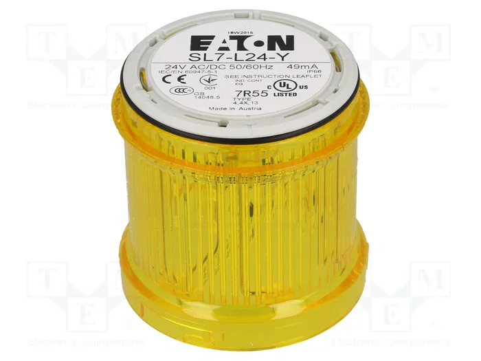 EATON ELECTRIC Módulo de automatización señalizador luminoso SL7 amarillo LED EATON ELECTRIC Módulo de automatización señalizador luminoso SL7 amarillo LED