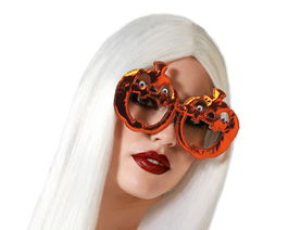Gafas De Calabaza Naranja Para Halloween
