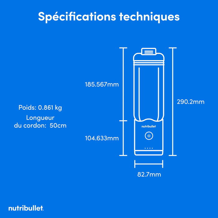 Batidora de Vaso Nutribullet NBP013GR Verde
