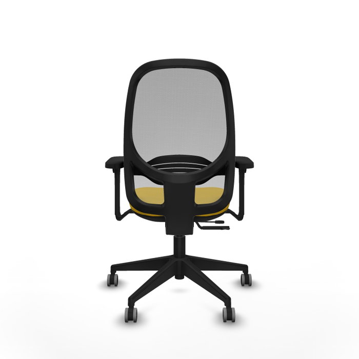 PIQUERAS Y CRESPO Silla de oficina Cilanco con mecanismo Sincro/Traslack Amarillo y Gris PIQUERAS Y CRESPO Silla de oficina Cilanco con mecanismo Sincro/Traslack Amarillo y Gris