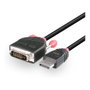 Lindy 41491 Adaptador de Cable de Vídeo DisplayPort a DVI-D 2 m Negro