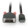 Lindy 41491 Adaptador de Cable de Vídeo DisplayPort a DVI-D 2 m Negro