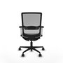 PIQUERAS Y CRESPO Silla de oficina Haches Gris con mecanismo Sincro/Traslack