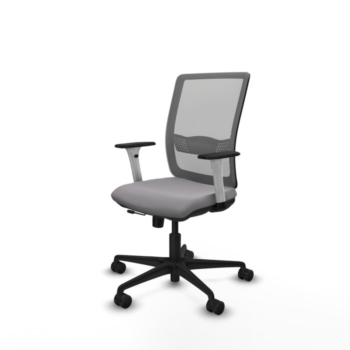 PIQUERAS Y CRESPO Silla de oficina Haches Gris con mecanismo Sincro/Traslack