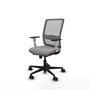 PIQUERAS Y CRESPO Silla de oficina Haches Gris con mecanismo Sincro/Traslack