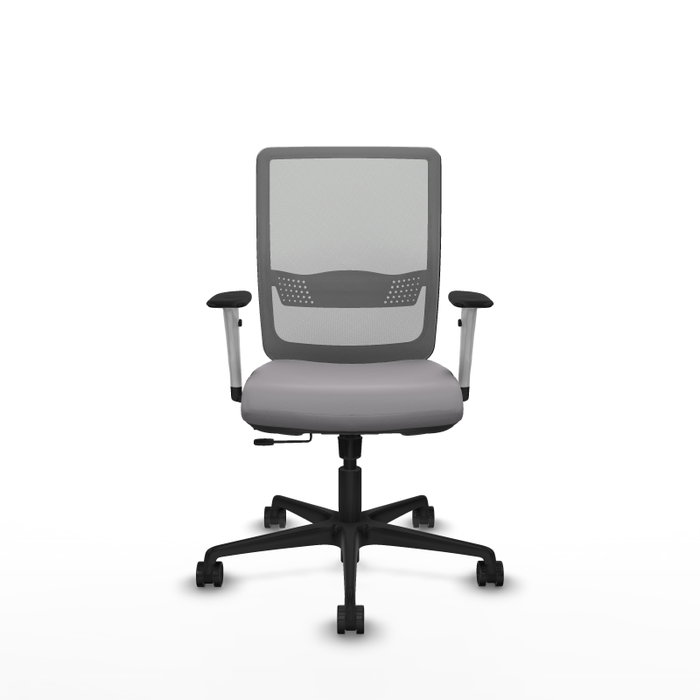 PIQUERAS Y CRESPO Silla de oficina Haches Gris con mecanismo Sincro/Traslack