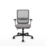 PIQUERAS Y CRESPO Silla de oficina Haches Gris con mecanismo Sincro/Traslack