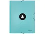 Antartik Carpeta Gomas Tres Solapas Cartón Forrado A4 Color Menta