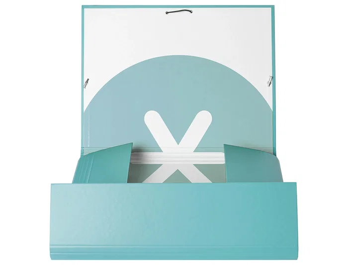 Antartik Carpeta Gomas Tres Solapas Cartón Forrado A4 Color Menta