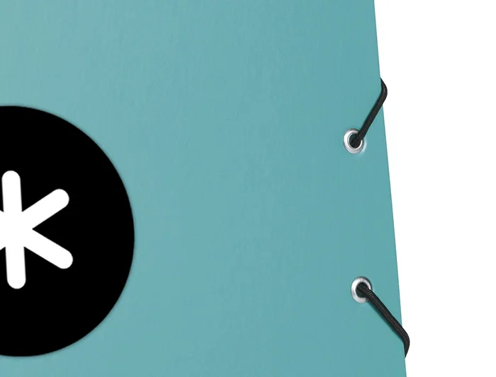 Antartik Carpeta Gomas Tres Solapas Cartón Forrado A4 Color Menta