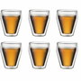 Bodum Juego de 6 vasos térmicos Titlis Doble pared Transparente 0,25 l