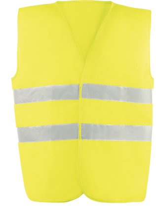Juba Chaleco de alta visibilidad amarillo fluorescente talla XL
