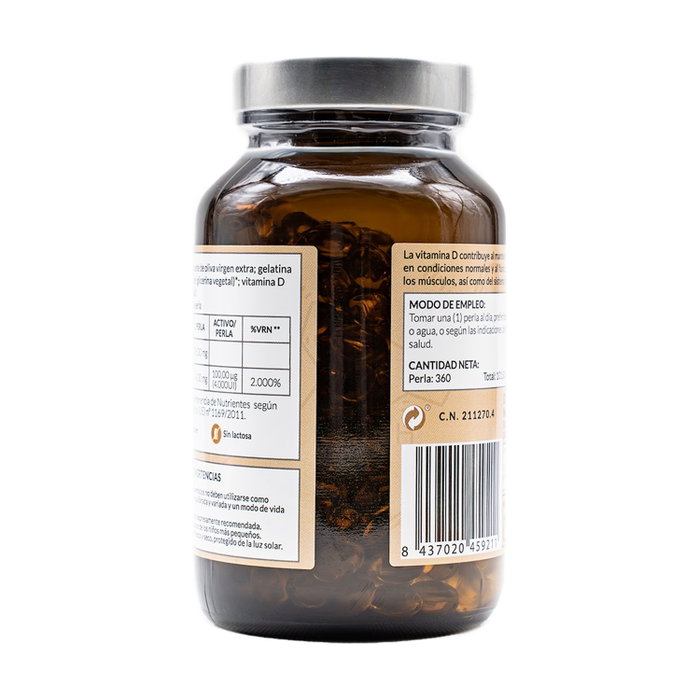 Kiroot Vitamina D3 360 perlas