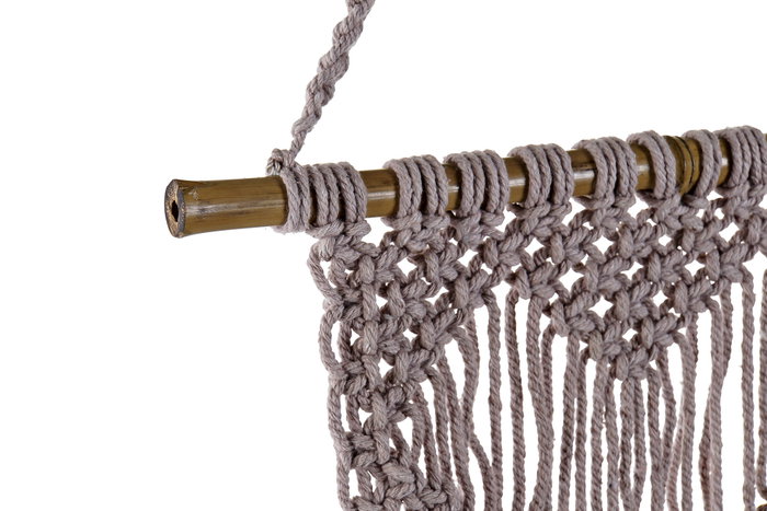 DKD Home Decor Decoración Colgante Macramé Bambú y Algodón 30x48 cm DKD Home Decor Decoración Colgante Macramé Bambú y Algodón 30x48 cm