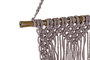 DKD Home Decor Decoración Colgante Macramé Bambú y Algodón 30x48 cm