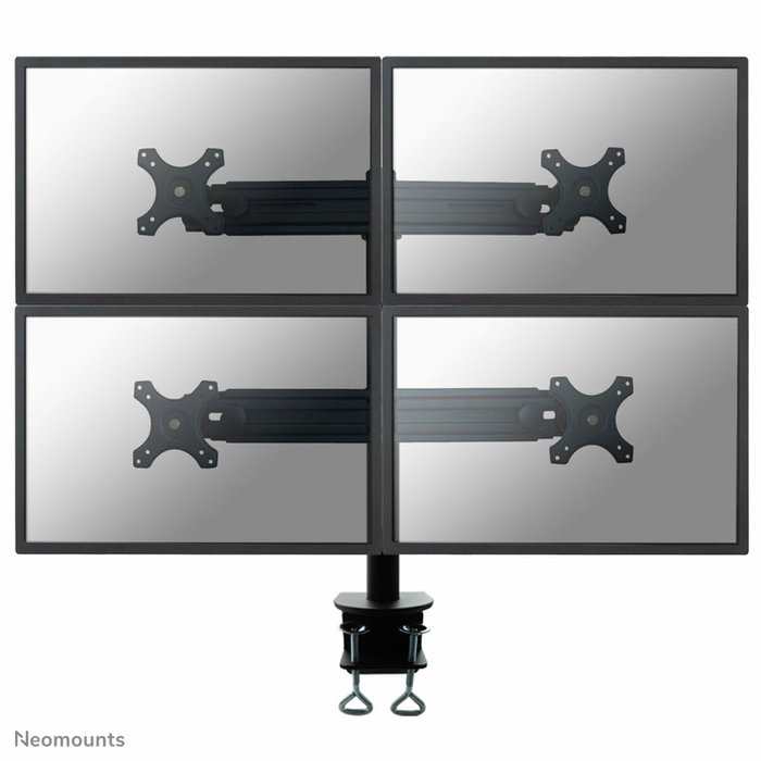 Newstar FPMA-D700D4 Soporte de Brazo para 4 Monitores de 19 a 30 Pulgadas, Negro