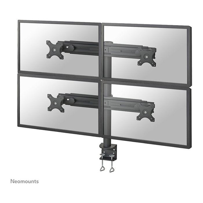 Newstar FPMA-D700D4 Soporte de Brazo para 4 Monitores de 19 a 30 Pulgadas (48 a 76 cm) hasta 8 kg, VESA 100x100/75x75 mm, Negro Newstar FPMA-D700D4 Soporte de Brazo para 4 Monitores de 19 a 30 Pulgadas (48 a 76 cm) hasta 8 kg, VESA 100x100/75x75 mm, Negro