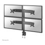 Newstar FPMA-D700D4 Soporte de Brazo para 4 Monitores de 19 a 30 Pulgadas (48 a 76 cm) hasta 8 kg, VESA 100x100/75x75 mm, Negro