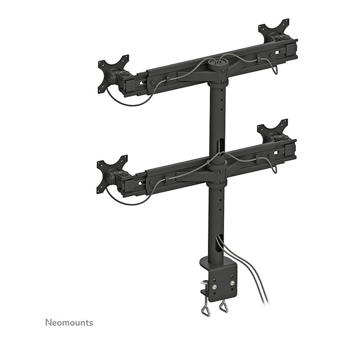 Newstar FPMA-D700D4 Soporte de Brazo para 4 Monitores de 19 a 30 Pulgadas (48 a 76 cm) hasta 8 kg, VESA 100x100/75x75 mm, Negro Newstar FPMA-D700D4 Soporte de Brazo para 4 Monitores de 19 a 30 Pulgadas (48 a 76 cm) hasta 8 kg, VESA 100x100/75x75 mm, Negro