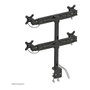 Newstar FPMA-D700D4 Soporte de Brazo para 4 Monitores de 19 a 30 Pulgadas (48 a 76 cm) hasta 8 kg, VESA 100x100/75x75 mm, Negro