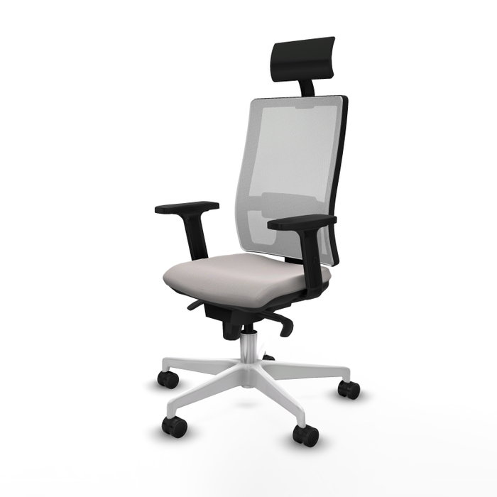 PIQUERAS Y CRESPO Silla de oficina Horna Blanca con mecanismo Sincro PIQUERAS Y CRESPO Silla de oficina Horna Blanca con mecanismo Sincro