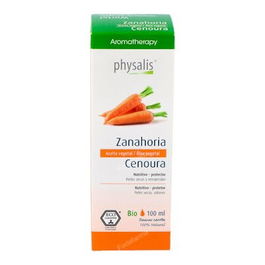 Physalis Aceite de Zanahoria 100ml Bio para Cuidado de la Piel y Bronceado