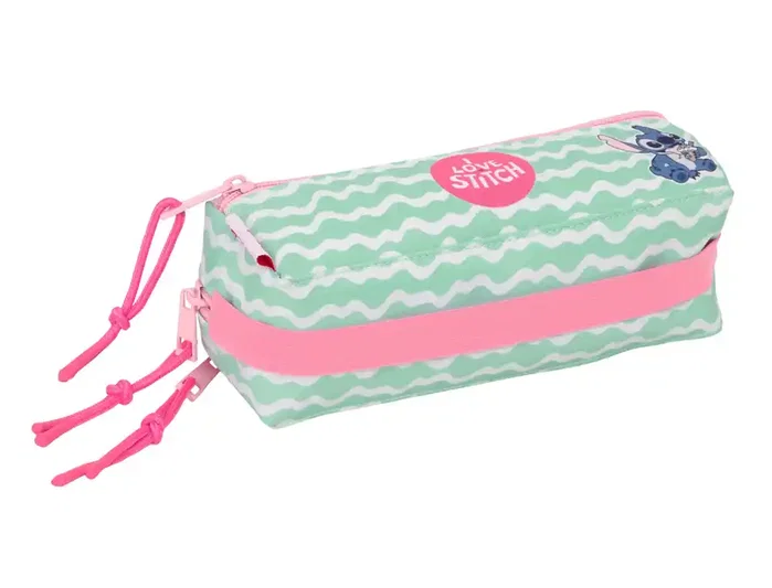 Safta Portatodo Triple Pequeño Stitch Ice Cream con Goma Elástica