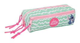 Safta Portatodo Triple Pequeño Stitch "Ice Cream" con Goma Elástica 20cm 22x8,5x6 cm
