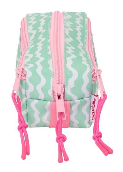 Safta Portatodo Triple Pequeño Stitch "Ice Cream" con Goma Elástica 20cm 22x8,5x6 cm