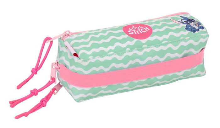 Safta Portatodo Triple Pequeño Stitch "Ice Cream" con Goma Elástica 20cm 22x8,5x6 cm