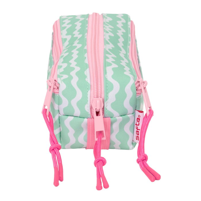 Safta Portatodo Triple Pequeño Stitch Ice Cream con Goma Elástica