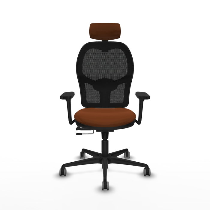 PIQUERAS Y CRESPO Silla Jorquera Sincro/Traslack Marrón y Negro