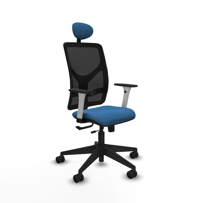 PIQUERAS Y CRESPO Silla de oficina Motilla con mecanismo Sincro/Traslack, Azul claro y Negro PIQUERAS Y CRESPO Silla de oficina Motilla con mecanismo Sincro/Traslack, Azul claro y Negro
