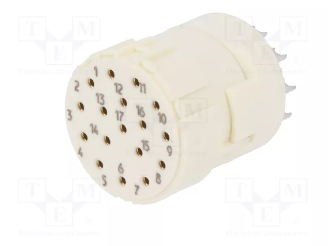 HARTING Conector M23 hembra de 17 pines para soldar, industrial HARTING Conector M23 hembra de 17 pines para soldar, industrial