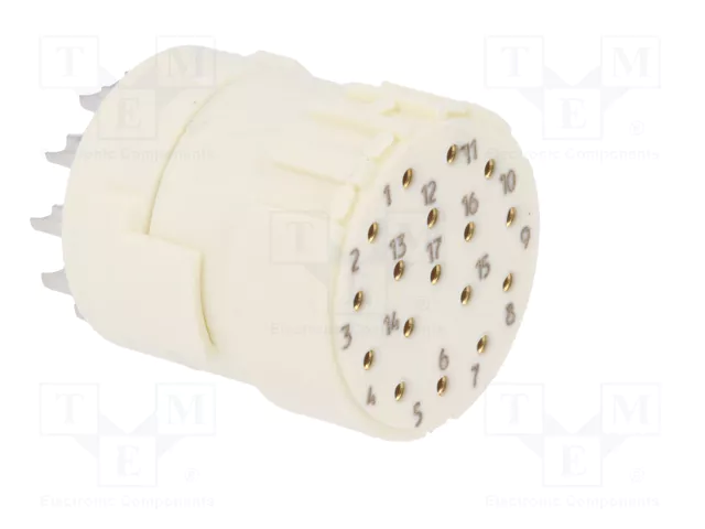 HARTING Conector M23 hembra de 17 pines para soldar, industrial HARTING Conector M23 hembra de 17 pines para soldar, industrial