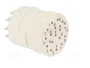 HARTING Conector M23 hembra de 17 pines para soldar, industrial