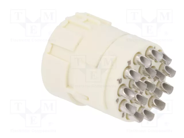 HARTING Conector M23 hembra de 17 pines para soldar, industrial HARTING Conector M23 hembra de 17 pines para soldar, industrial