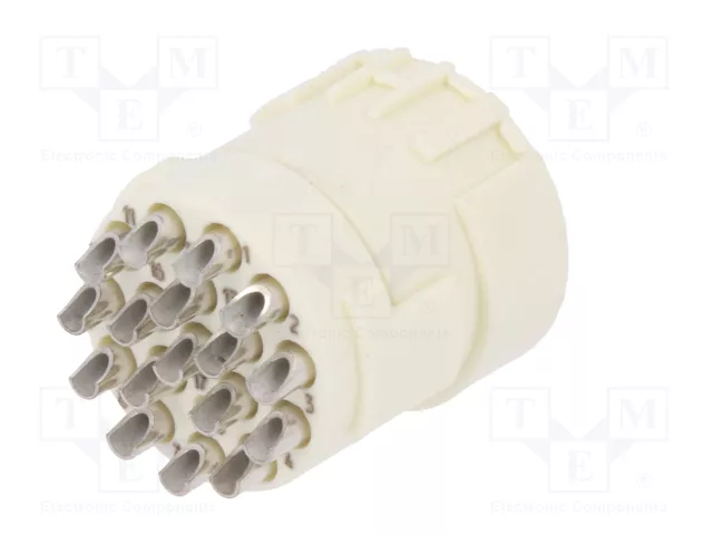 HARTING Conector M23 hembra de 17 pines para soldar, industrial HARTING Conector M23 hembra de 17 pines para soldar, industrial