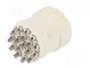 HARTING Conector M23 hembra de 17 pines para soldar, industrial