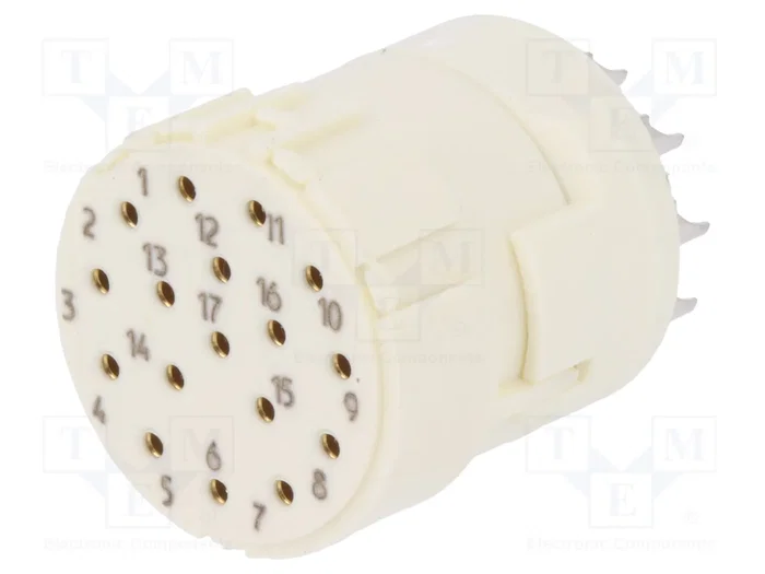 HARTING Conector M23 hembra de 17 pines para soldar, industrial HARTING Conector M23 hembra de 17 pines para soldar, industrial