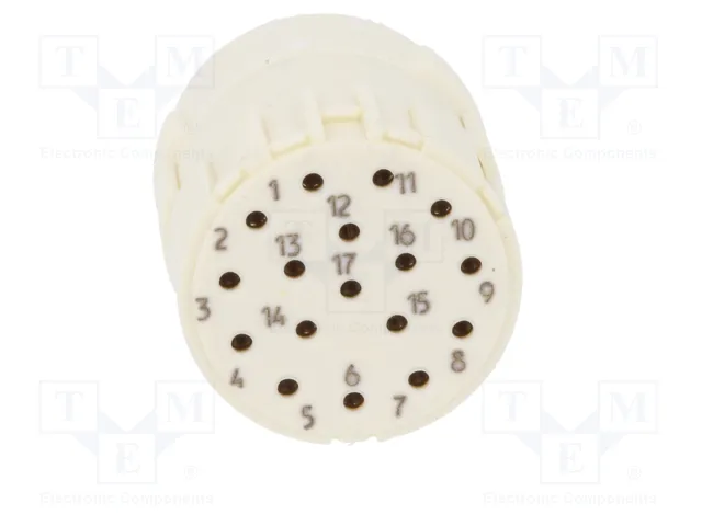 HARTING Conector M23 hembra de 17 pines para soldar, industrial HARTING Conector M23 hembra de 17 pines para soldar, industrial