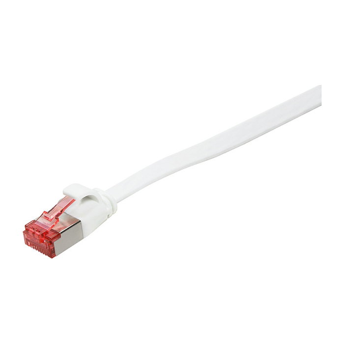LogiLink Cable de Red RJ45 U/FTP Cat6A CF2021S, 0.5 m, Blanco, Blindaje STP, Conectores Chapados en Oro