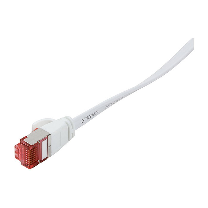 LogiLink Cable de Red RJ45 U/FTP Cat6A CF2021S, 0.5 m, Blanco, Blindaje STP, Conectores Chapados en Oro