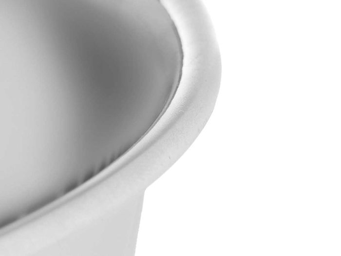 Kinvara Frutero Acero Inoxidable Pie Liso 25 cm Diámetro x 18 cm Alto (Set de 12)