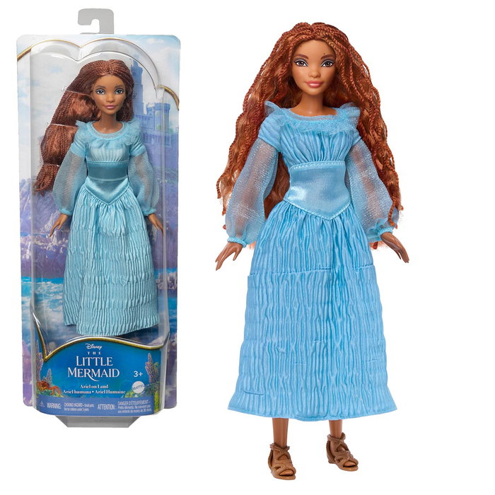 Mattel Muñeca Ariel Humana HLX09 Disney Princess con Pelo Largo y Rizado, Inspirada en La Sirenita, +3 Años Mattel Muñeca Ariel Humana HLX09 Disney Princess con Pelo Largo y Rizado, Inspirada en La Sirenita, +3 Años