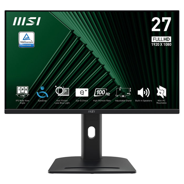 MSI PRO MP275PG Monitor de 27 pulg. IPS Full HD 100Hz Negro MSI PRO MP275PG Monitor de 27 pulg. IPS Full HD 100Hz Negro