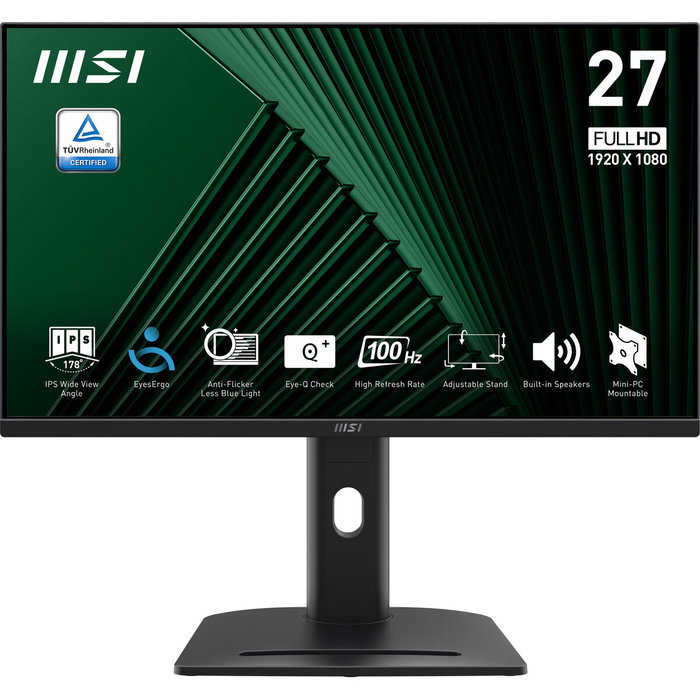 MSI PRO MP275PG Monitor de 27 pulgadas IPS Full HD 100Hz Negro MSI PRO MP275PG Monitor de 27 pulgadas IPS Full HD 100Hz Negro